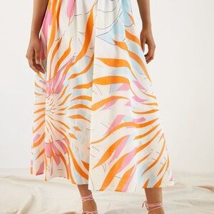 Anthropologie (Maeve) Floral Burst Midi/Maxi Skirt